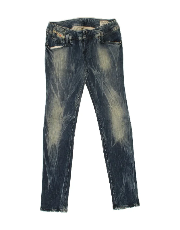 DIESEL Womens Matic Slim Tapered Jeans W27 32 Blue Tie Dye Cotton Classic Black Denim Jeans DIESEL Womens Matic Slim Tapered Jeans W27 32 Blue Tie Dye Cotton Classic Black Denim Jeans