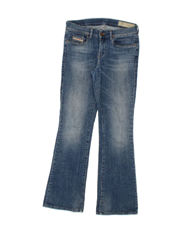 DIESEL Womens R-Lowleeh Slim Bootcut Jeans W27 L30 Blue Cotton Trendy Bootcut High-Waisted Jeans DIESEL Womens R-Lowleeh Slim Bootcut Jeans W27 L30 Blue Cotton Trendy Bootcut High-Waisted Jeans