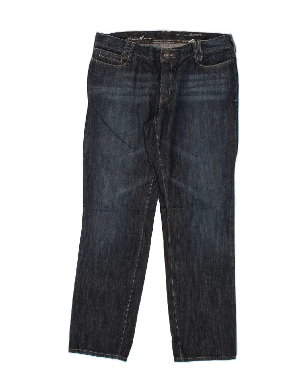 EDDIE BAUER Womens Boyfriend Straight Jeans US 16 2XL W36 L32 Navy Blue Trendy Button-Up High-Waist Jeans EDDIE BAUER Womens Boyfriend Straight Jeans US 16 2XL W36 L32 Navy Blue Trendy Button-Up High-Waist Jeans