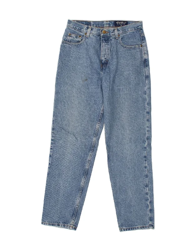 EDDIE BAUER Womens Slim Jeans US 8 Medium W28 L31 Blue Cotton Comfortable Drawstring Waist Jeans EDDIE BAUER Womens Slim Jeans US 8 Medium W28 L31 Blue Cotton Comfortable Drawstring Waist Jeans