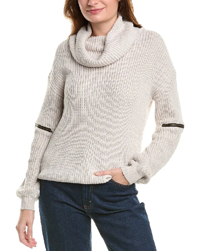 FATE Turtleneck Sweater Collared Crew Neck Turtle Neck