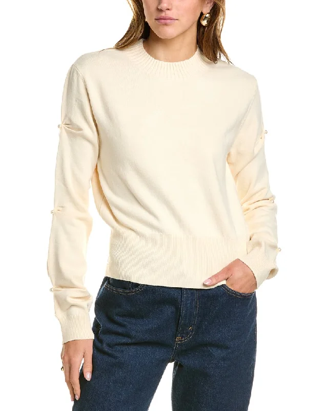 French Connection Babysoft Pearl Sleeve Sweater Tailored Straight A-Line