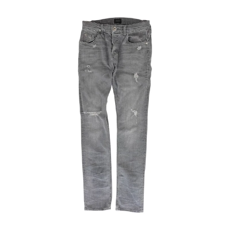 Gray Solid Slim Jeans Casual Skinny Fit Jeans