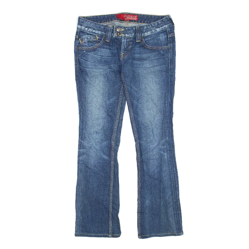 GUESS Jeans Blue Denim Slim Bootcut Stone Wash Womens W27 L29 Fashionable Slim Fit Jeans GUESS Jeans Blue Denim Slim Bootcut Stone Wash Womens W27 L29 Fashionable Slim Fit Jeans