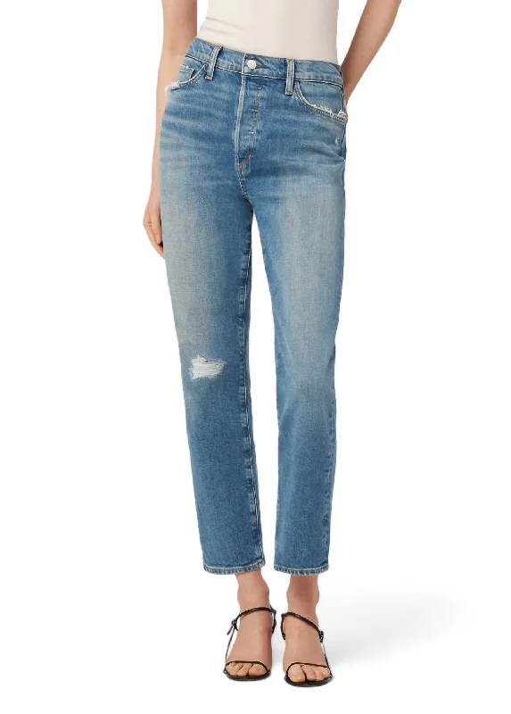Honor High Rise Vintage Straight Ankle Jean In Big L Trendy Colored Denim Jeans