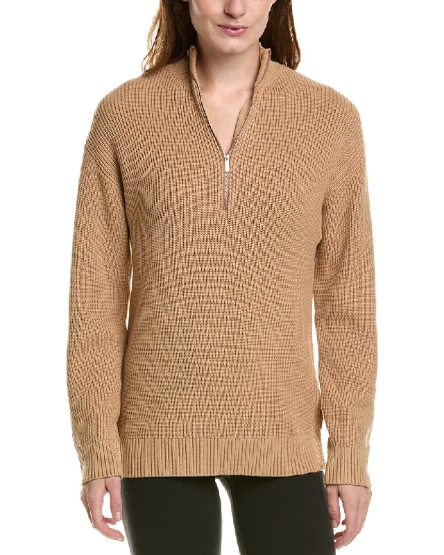 IVL Collective Funnel Neck 1/2-Zip Sweater Iron Safe Non-Iron Wrinkle Free