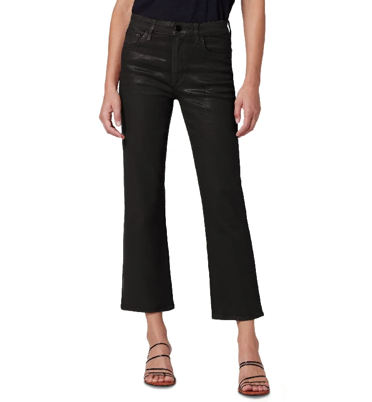 Joe's The Callie Coated High Waist Ankle Bootcut Jeans Chic Rolled Cuff Denim Jeans