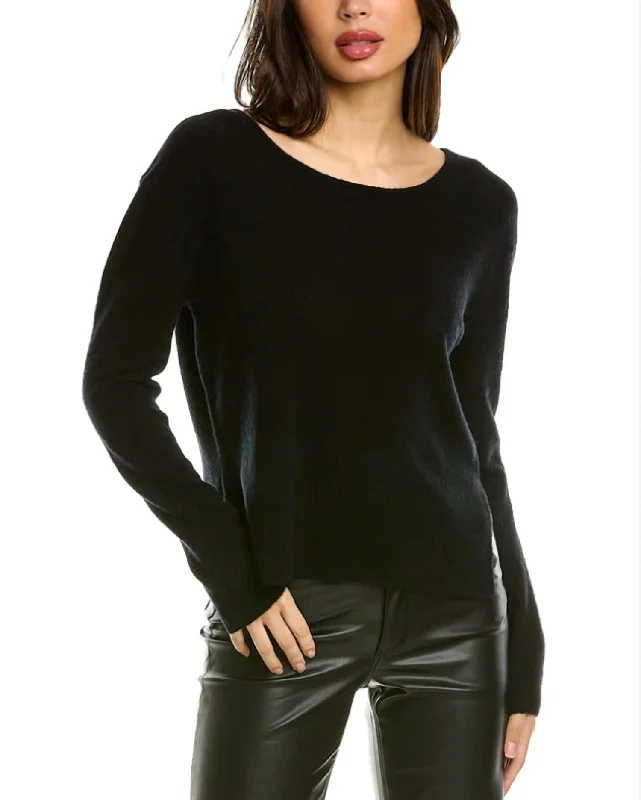 Kendall Furby Sweater In Black Plaid Sweater Polka Dot Checkered