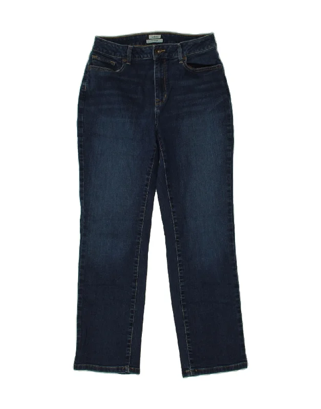 L.L.BEAN Womens Classic Fit Straight Jeans US 10 Medium W27 L28 Blue Cozy Relaxed Fit Denim Jeans L.L.BEAN Womens Classic Fit Straight Jeans US 10 Medium W27 L28 Blue Cozy Relaxed Fit Denim Jeans