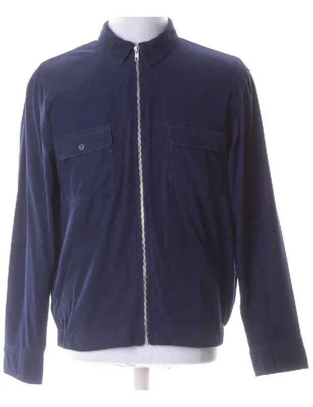 Label Check Lined Ralph Shacket Airy Cotton Blouse