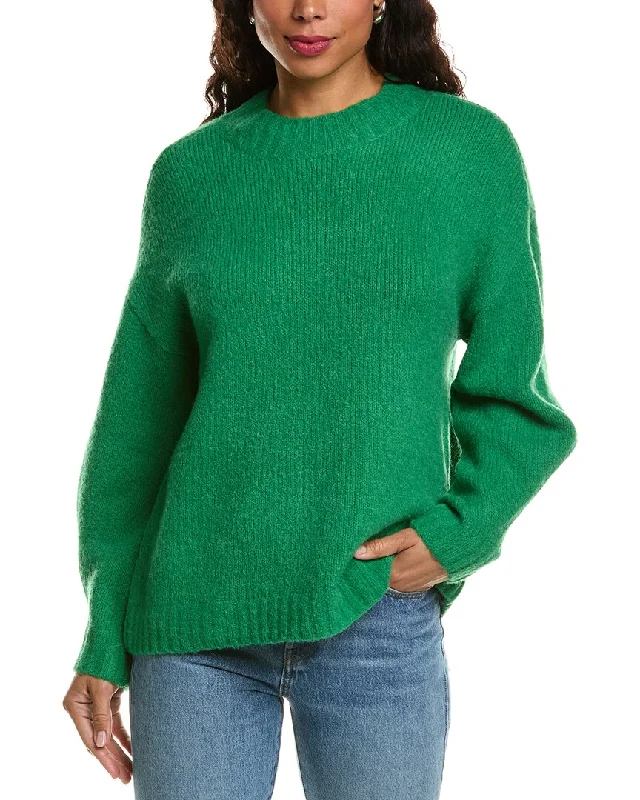 LaBiz Wool & Alpaca-Blend Sweater Hooded Caped Shawl Collar