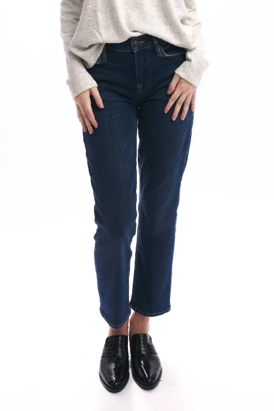 Le High Straight Jeans In Rosalie Elegant High-Waisted Flared Jeans