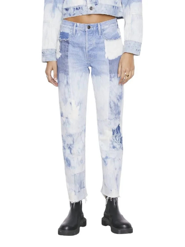 Le Original Jean In Fresco Fashionable Raw Hem Bootcut Jeans