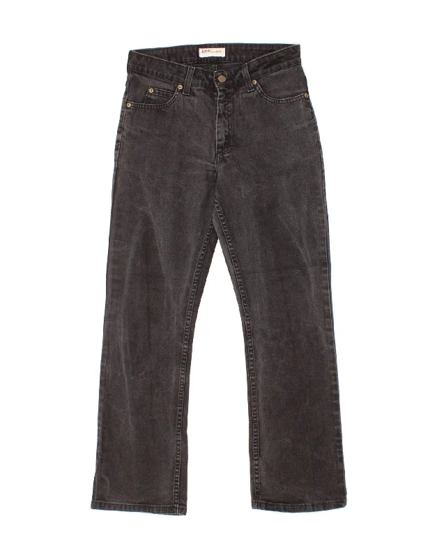 LEE Womens Cameron Straight Jeans W30 L28 Black Cotton Trendy Skinny Fit Jeans