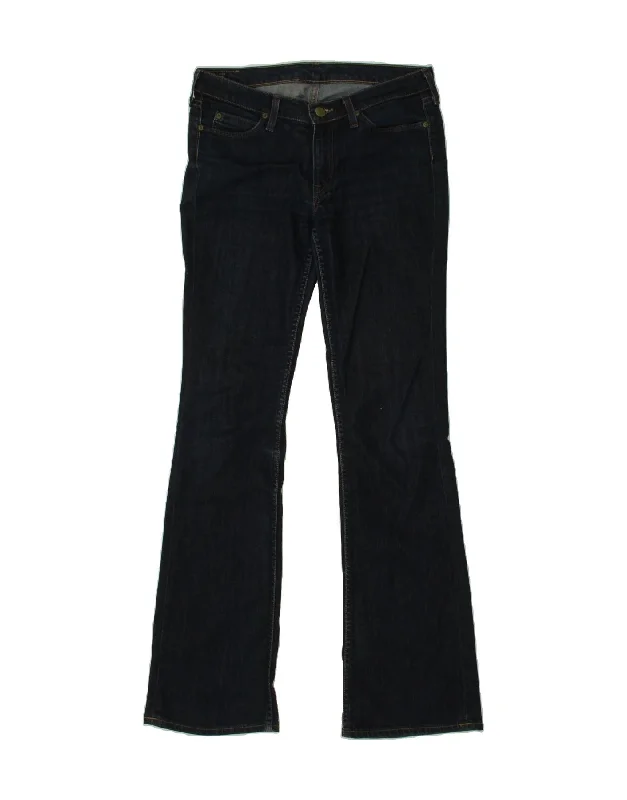 LEE Womens New leola Flared Jeans W30 L33 Navy Blue Cotton Fashionable Straight Fit Denim LEE Womens New leola Flared Jeans W30 L33 Navy Blue Cotton Fashionable Straight Fit Denim