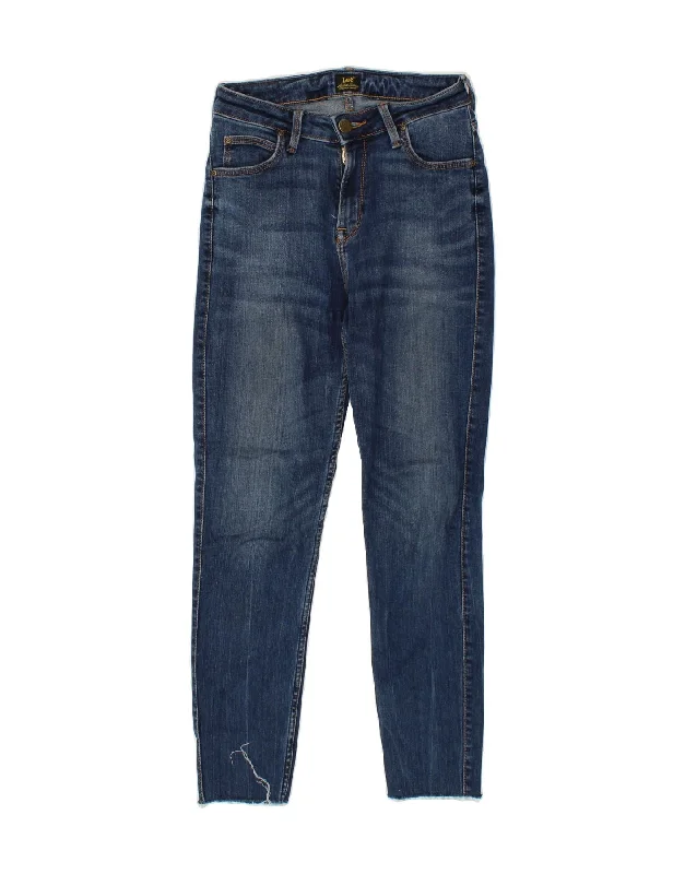 LEE Womens Scarlett High Skinny Jeans W27 L26  Blue Lyocell Stylish Slim Fit Denim