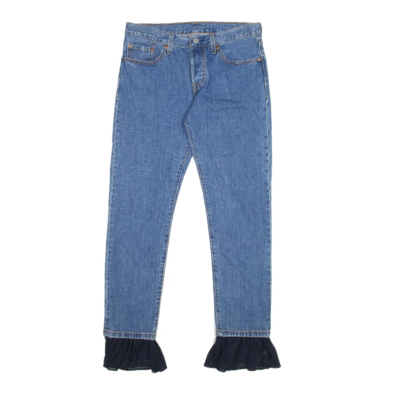 LEVI'S 501CT Jeans Customized Blue Denim Regular Tapered Womens W26 L27 Chic Dark-Wash Skinny Jeans LEVI'S 501CT Jeans Customized Blue Denim Regular Tapered Womens W26 L27 Chic Dark-Wash Skinny Jeans