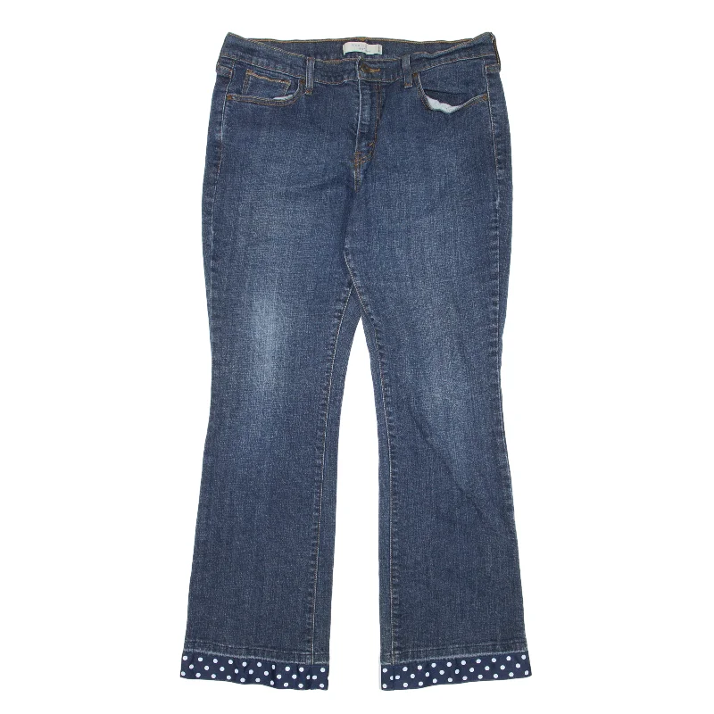 LEVI'S 515 Customised Jeans Blue Denim Slim Bootcut Womens W32 L30 Casual Skinny Fit Jeans LEVI'S 515 Customised Jeans Blue Denim Slim Bootcut Womens W32 L30 Casual Skinny Fit Jeans