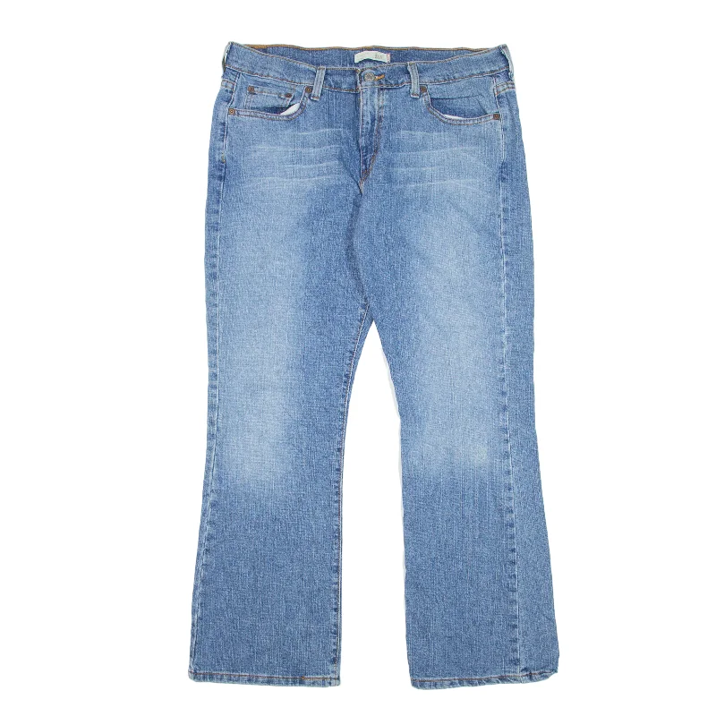 LEVI'S 515 Jeans Blue Denim Regular Bootcut Stone Wash Womens W32 L28 Trendy Low-Rise Slim Jeans LEVI'S 515 Jeans Blue Denim Regular Bootcut Stone Wash Womens W32 L28 Trendy Low-Rise Slim Jeans