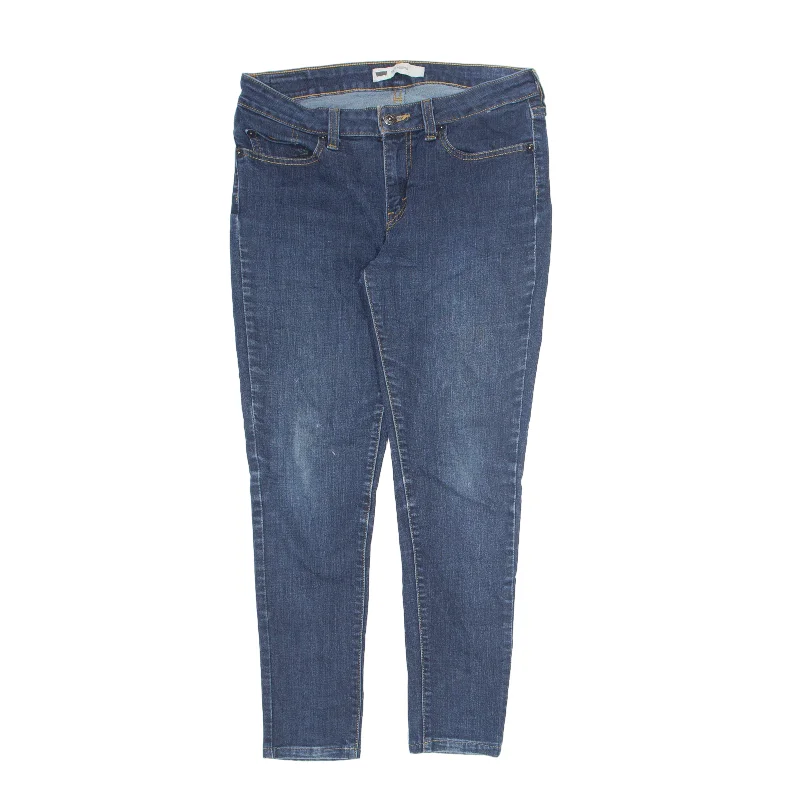 LEVI'S 535 Jeans Blue Denim Slim Jegging Stone Wash Womens W30 L24 Casual Distressed Skinny Jeans LEVI'S 535 Jeans Blue Denim Slim Jegging Stone Wash Womens W30 L24 Casual Distressed Skinny Jeans