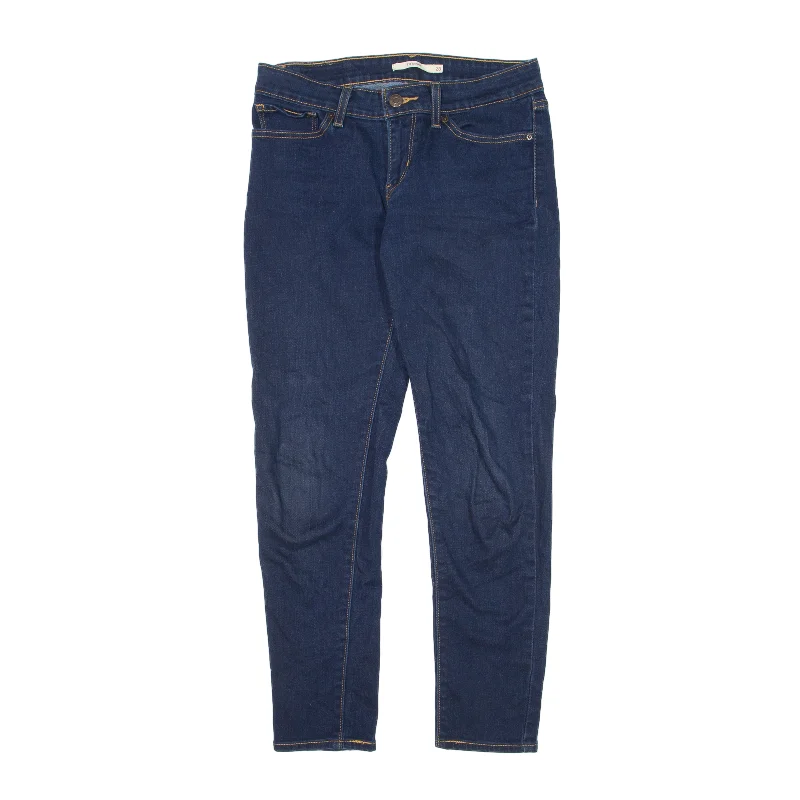 LEVI'S 711 Jeans Blue Denim Slim Skinny Womens W28 L26 Comfortable Drawstring Waist Jeans LEVI'S 711 Jeans Blue Denim Slim Skinny Womens W28 L26 Comfortable Drawstring Waist Jeans