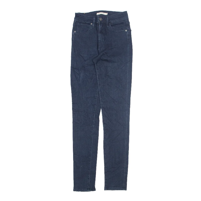 LEVI'S 721 High Rise Jeans Blue Denim Slim Skinny Womens W25 L30 Casual Straight-Leg Jeans LEVI'S 721 High Rise Jeans Blue Denim Slim Skinny Womens W25 L30 Casual Straight-Leg Jeans