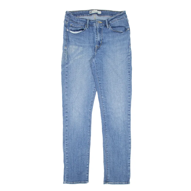 LEVI'S Mid Rise Jeans Blue Denim Slim Skinny Stone Wash Womens W27 L32 Comfortable Dark Wash Jeans LEVI'S Mid Rise Jeans Blue Denim Slim Skinny Stone Wash Womens W27 L32 Comfortable Dark Wash Jeans