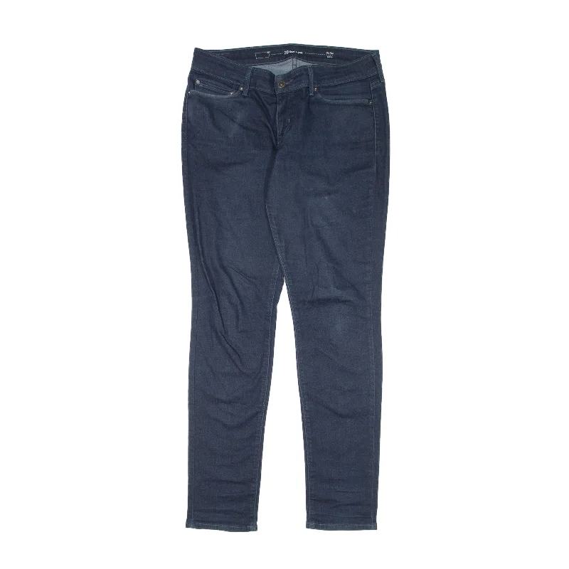 LEVI'S Mid Rise Jeans Blue Denim Slim Skinny Womens W28 L32 Casual Skinny Fit Jeans