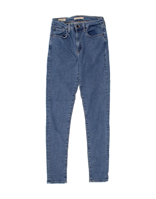 LEVI'S Womens 721 High Rise Skinny Jeans W27 L29 Blue Lyocell Trendy Pleated Waist Jeans LEVI'S Womens 721 High Rise Skinny Jeans W27 L29 Blue Lyocell Trendy Pleated Waist Jeans