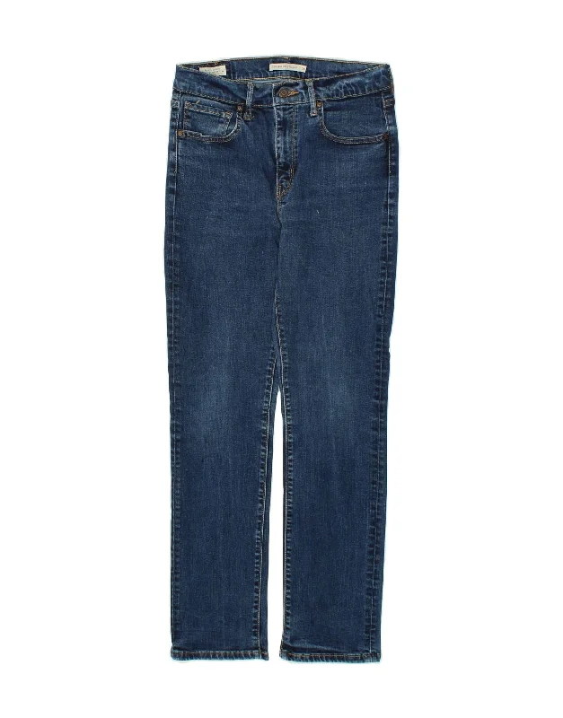 LEVI'S Womens 724 High Rise Straight Jeans Size 30 W30 L28 Blue Cotton Trendy Bootcut High-Waisted Jeans LEVI'S Womens 724 High Rise Straight Jeans Size 30 W30 L28 Blue Cotton Trendy Bootcut High-Waisted Jeans