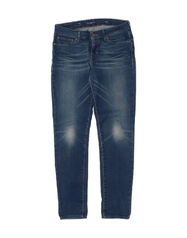 LEVI'S Womens Demi Curve Mid Rise Skinny Jeans W28 L31 Blue Cotton Elegant Tapered Leg Denim LEVI'S Womens Demi Curve Mid Rise Skinny Jeans W28 L31 Blue Cotton Elegant Tapered Leg Denim