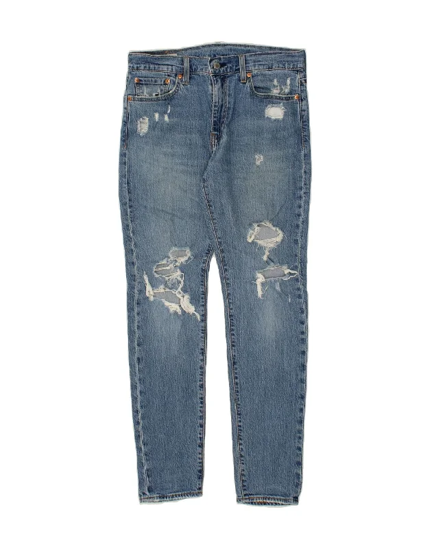 LEVI'S Womens Distressed Skinny Jeans UK 16 Large W32 L30 Blue Cotton Casual Straight-Leg Jeans LEVI'S Womens Distressed Skinny Jeans UK 16 Large W32 L30 Blue Cotton Casual Straight-Leg Jeans