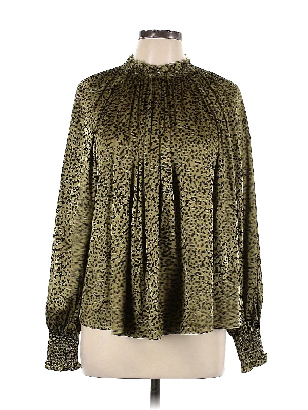 Long Sleeve Blouse Delicate Pleat Blouse