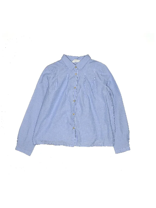 Long Sleeve Blouse Sheer Mesh Blouse
