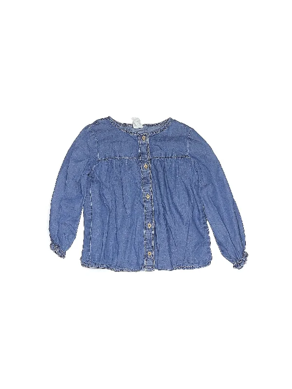 Long Sleeve Blouse Casual Relaxed Blouse