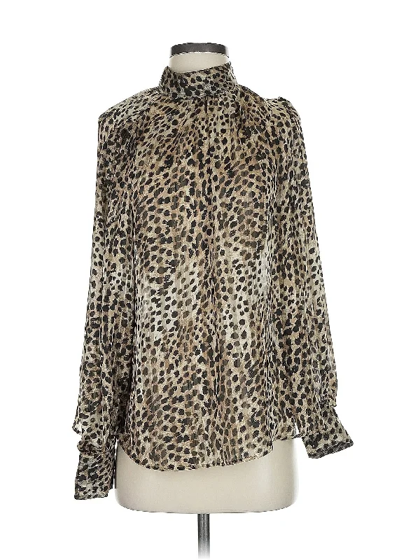 Long Sleeve Blouse Embroidered Cotton Blouse