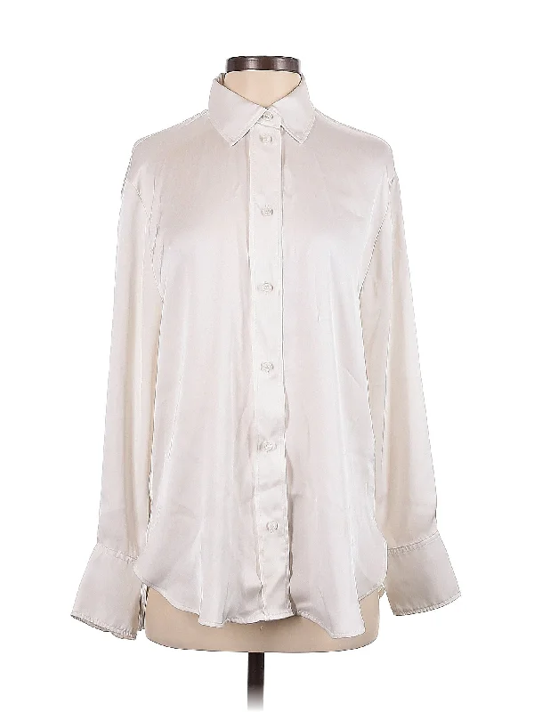 Long Sleeve Blouse Elegant Embroidery Blouse