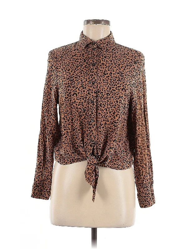 Long Sleeve Blouse Versatile Layering Blouse