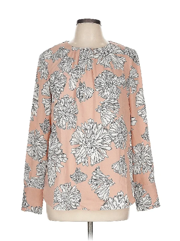 Long Sleeve Blouse Embroidered Floral Blouse