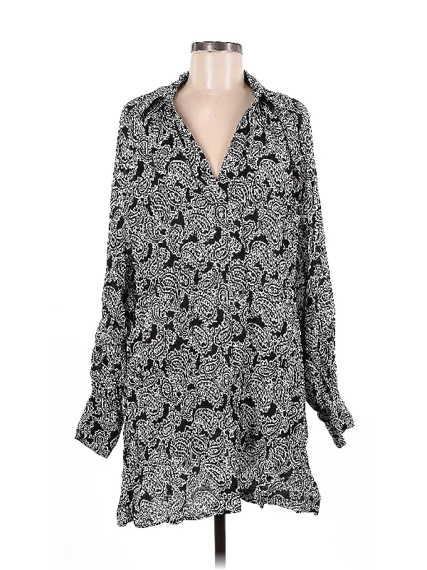 Long Sleeve Blouse Lightweight Floral Blouse