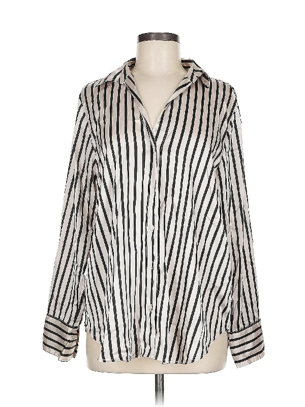 Long Sleeve Blouse Off-Shoulder Wrap Blouse