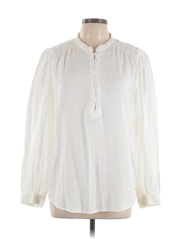 Long Sleeve Blouse Sweetheart Neck Blouse