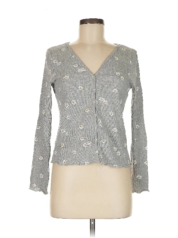 Long Sleeve Blouse Satin Drape Blouse