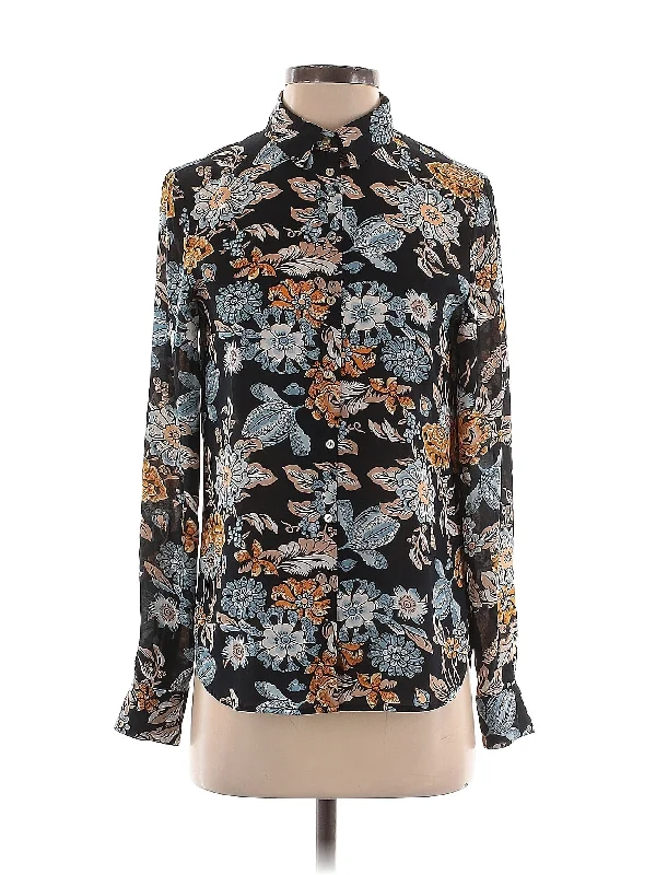 Long Sleeve Blouse Vintage Polka Blouse