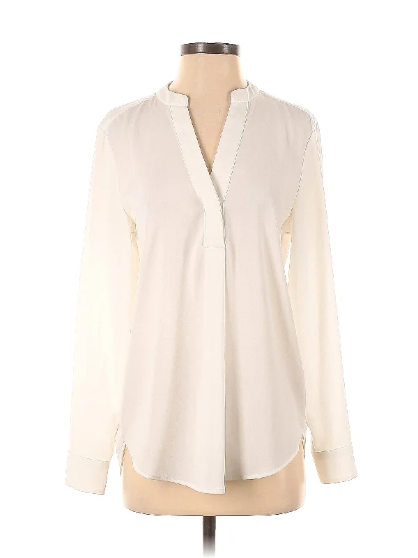 Long Sleeve Blouse High Neck Blouse