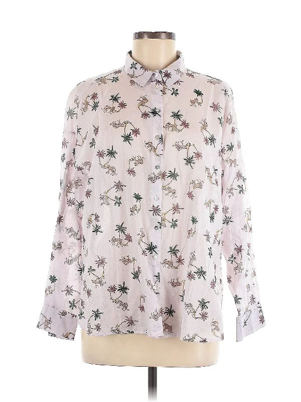 Long Sleeve Blouse Lightweight Chiffon Blouse