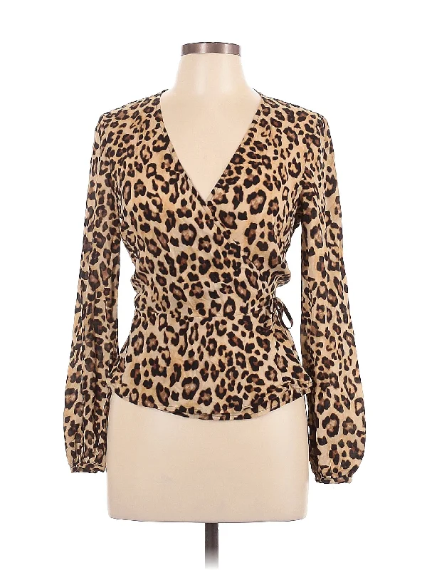 Long Sleeve Blouse Casual Relaxed Fit Blouse