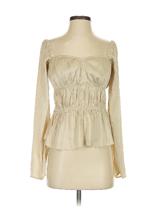 Long Sleeve Blouse Delicate Bow Blouse