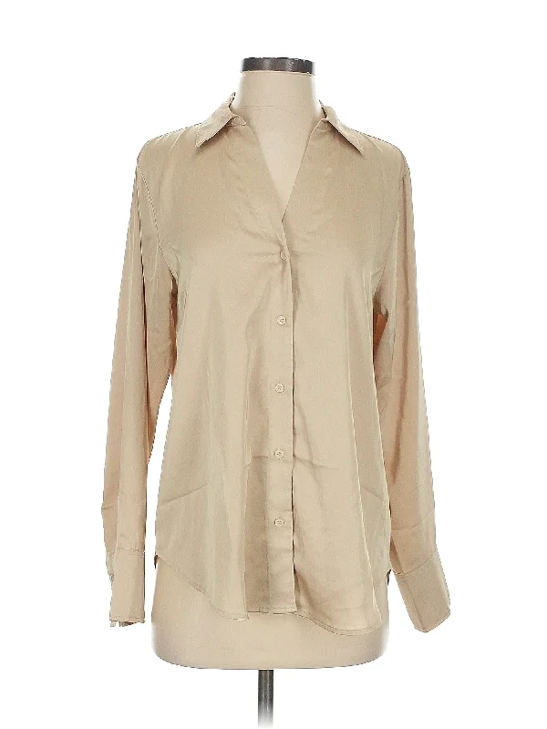Long Sleeve Blouse Feminine Tie Blouse