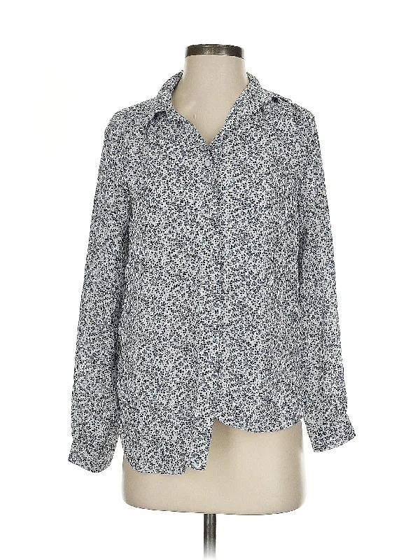 Long Sleeve Blouse Mandarin Collar Blouse